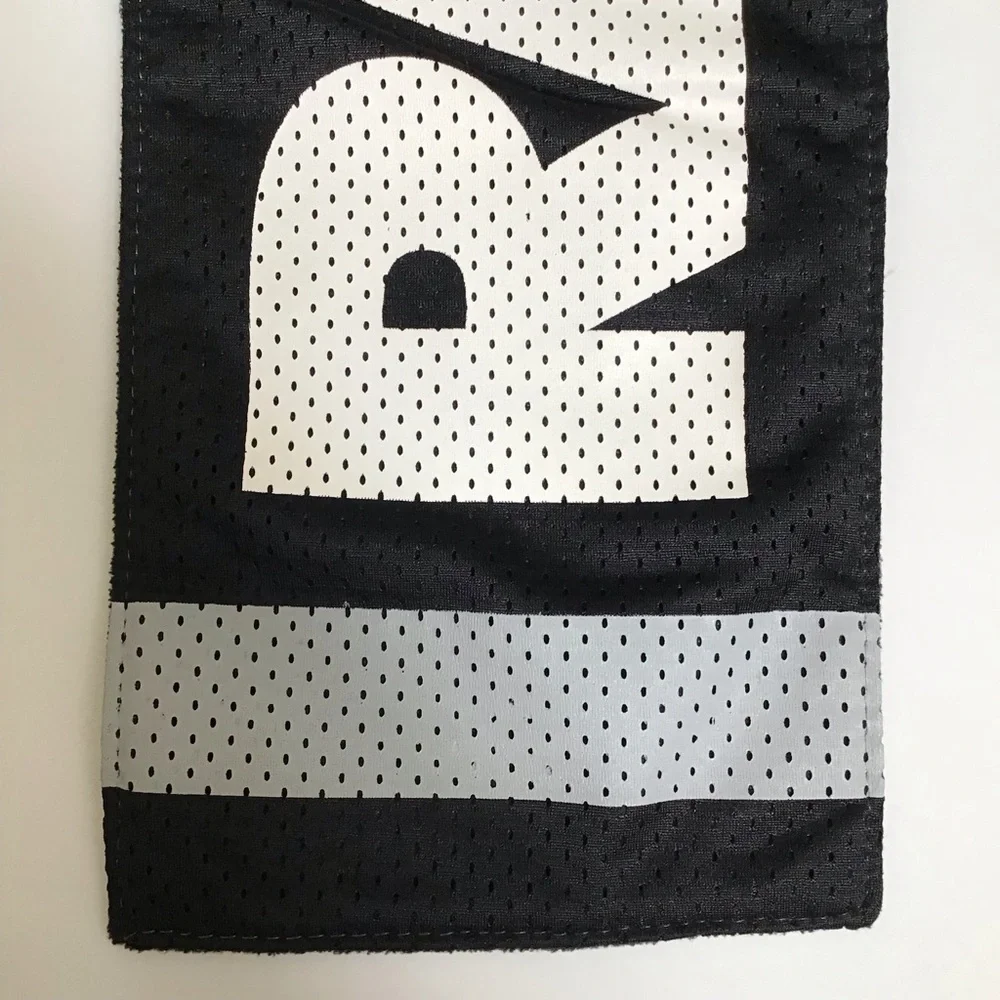 NFL Raiders Football Neck Scarf Muffler Black Fleece Zip Pocket Licensed Vintage